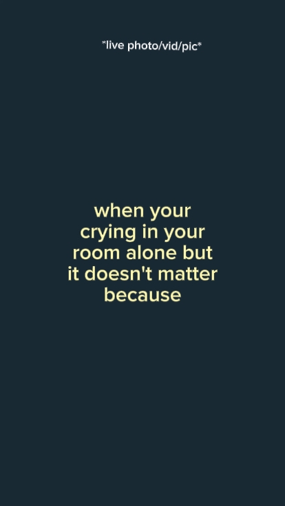 when your crying