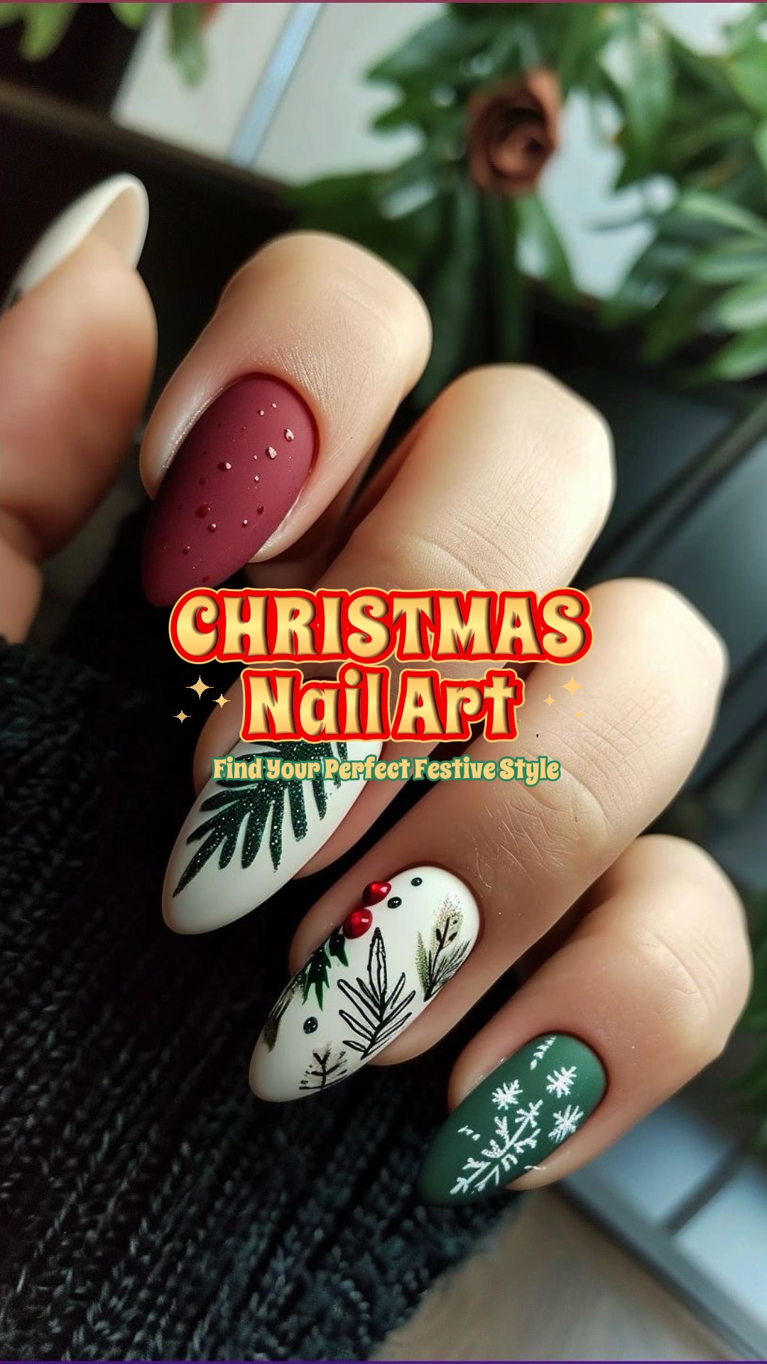 Unhas de natal