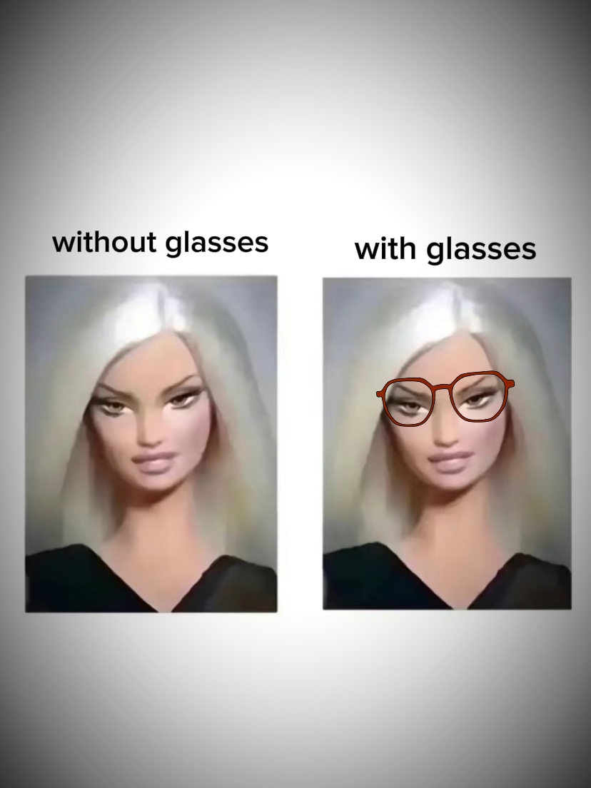 avec / lunettes, at / lunettes