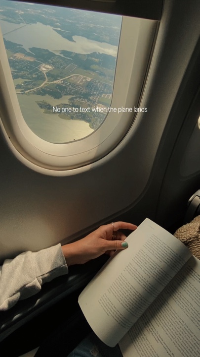 Wenn das Flugzeug landet