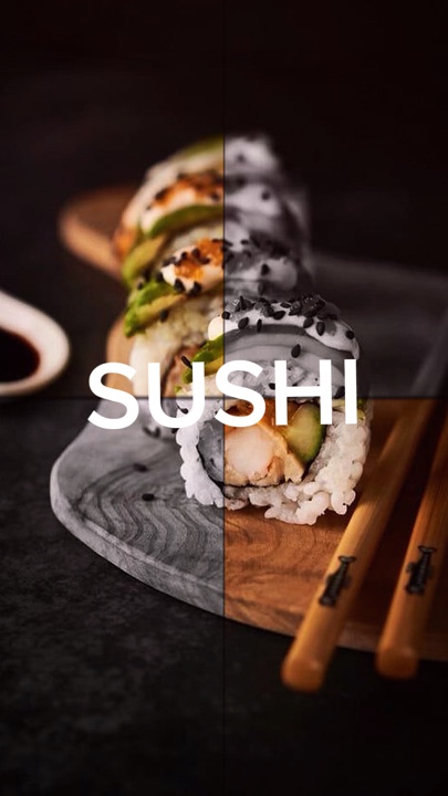 Sushi menú
