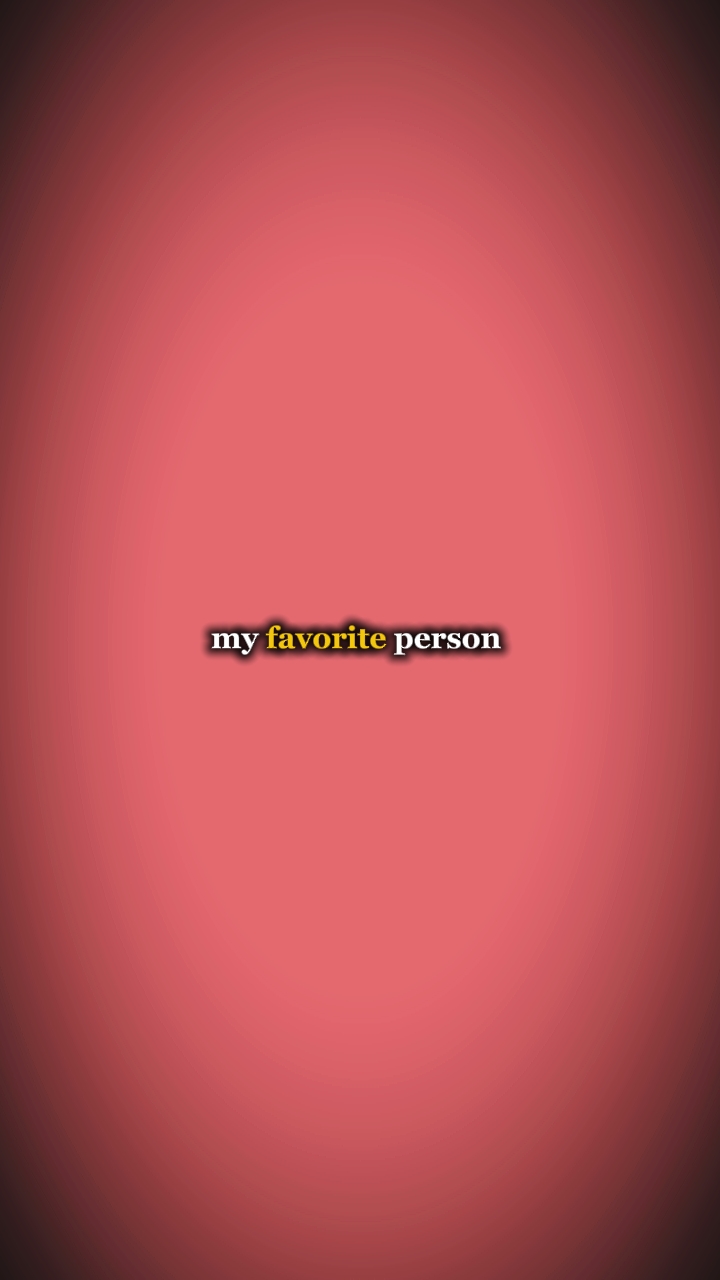 Mi persona favorita