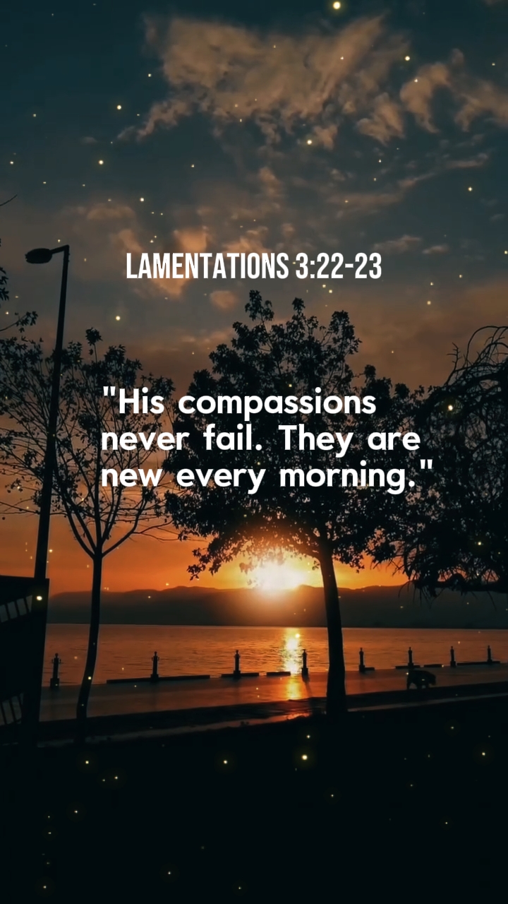 Lamentations 3 : 22-23