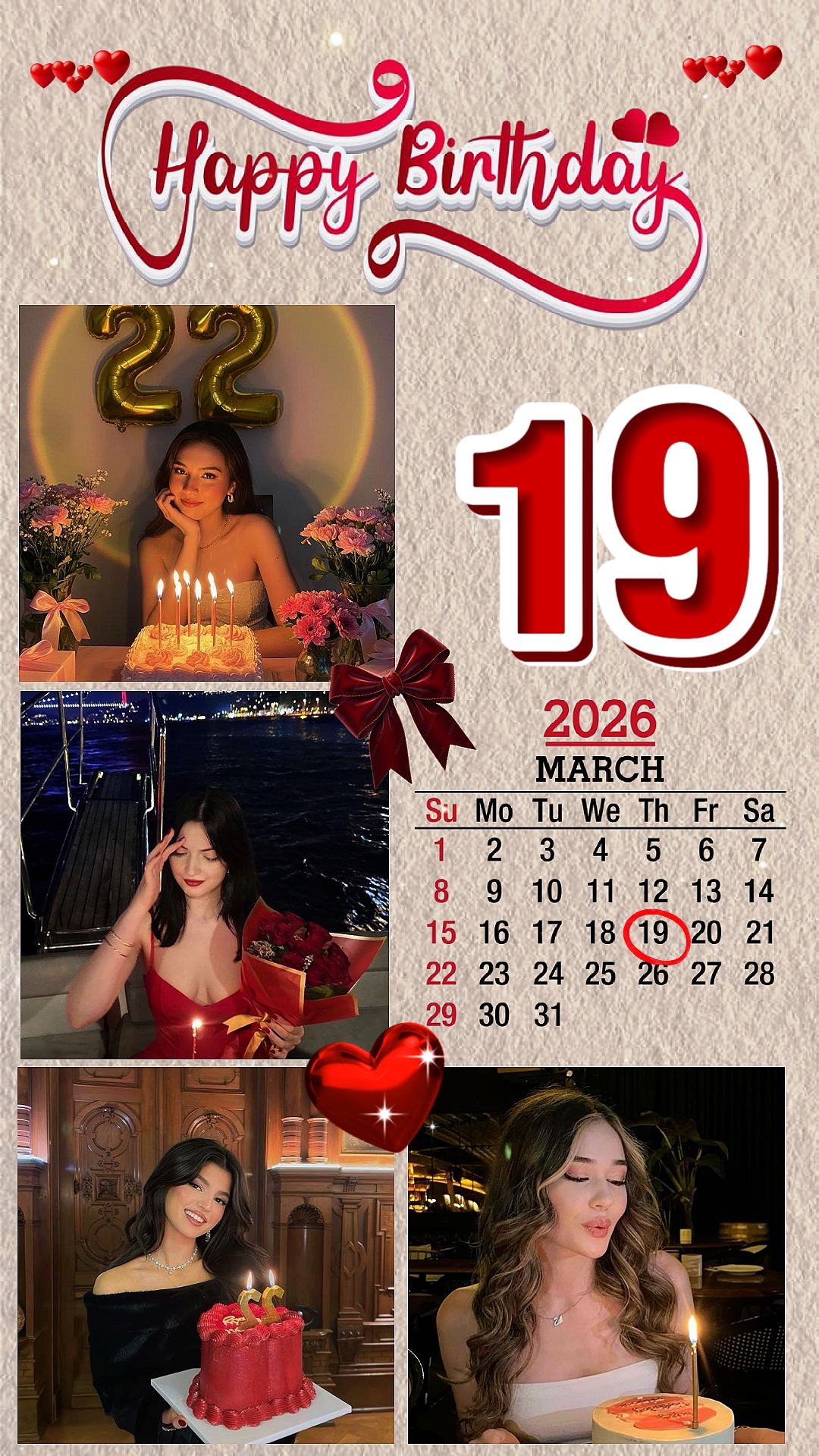 Anniversaire 19 mars 