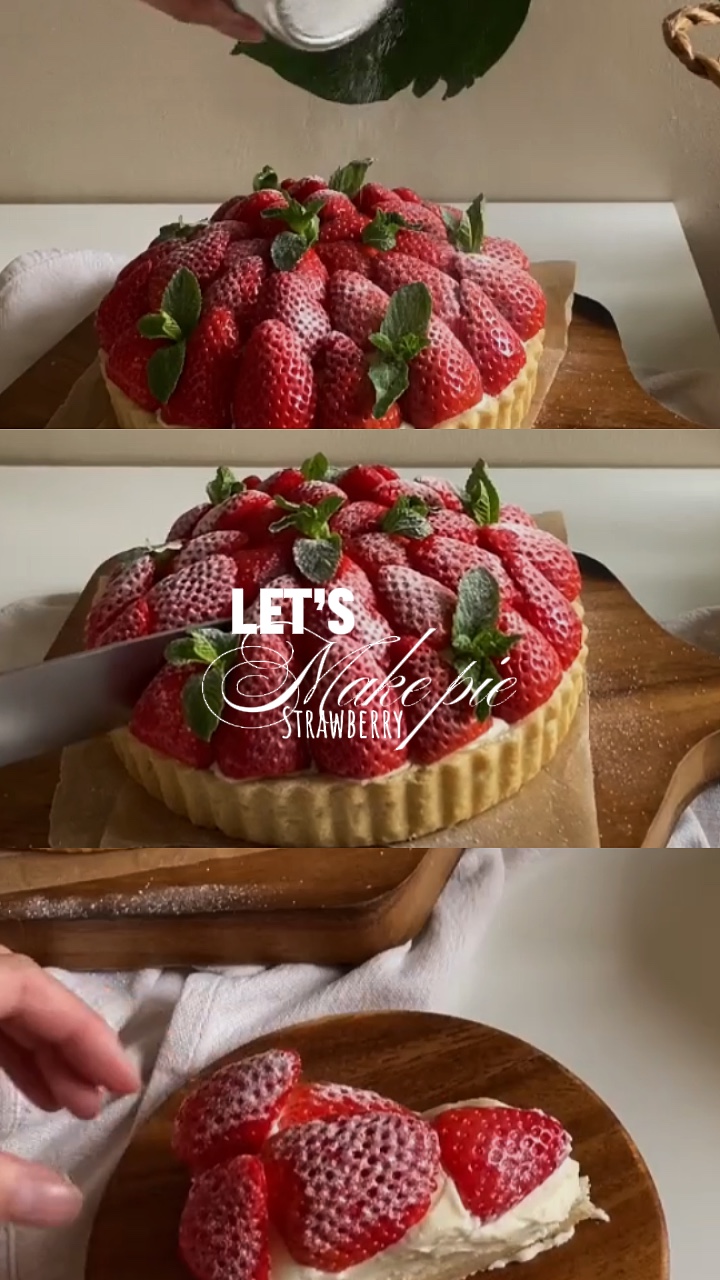 Faça torta de morango