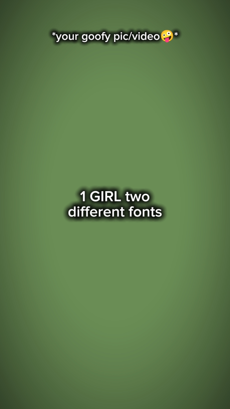 1girl 2differentfont