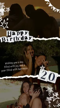20 birthday template