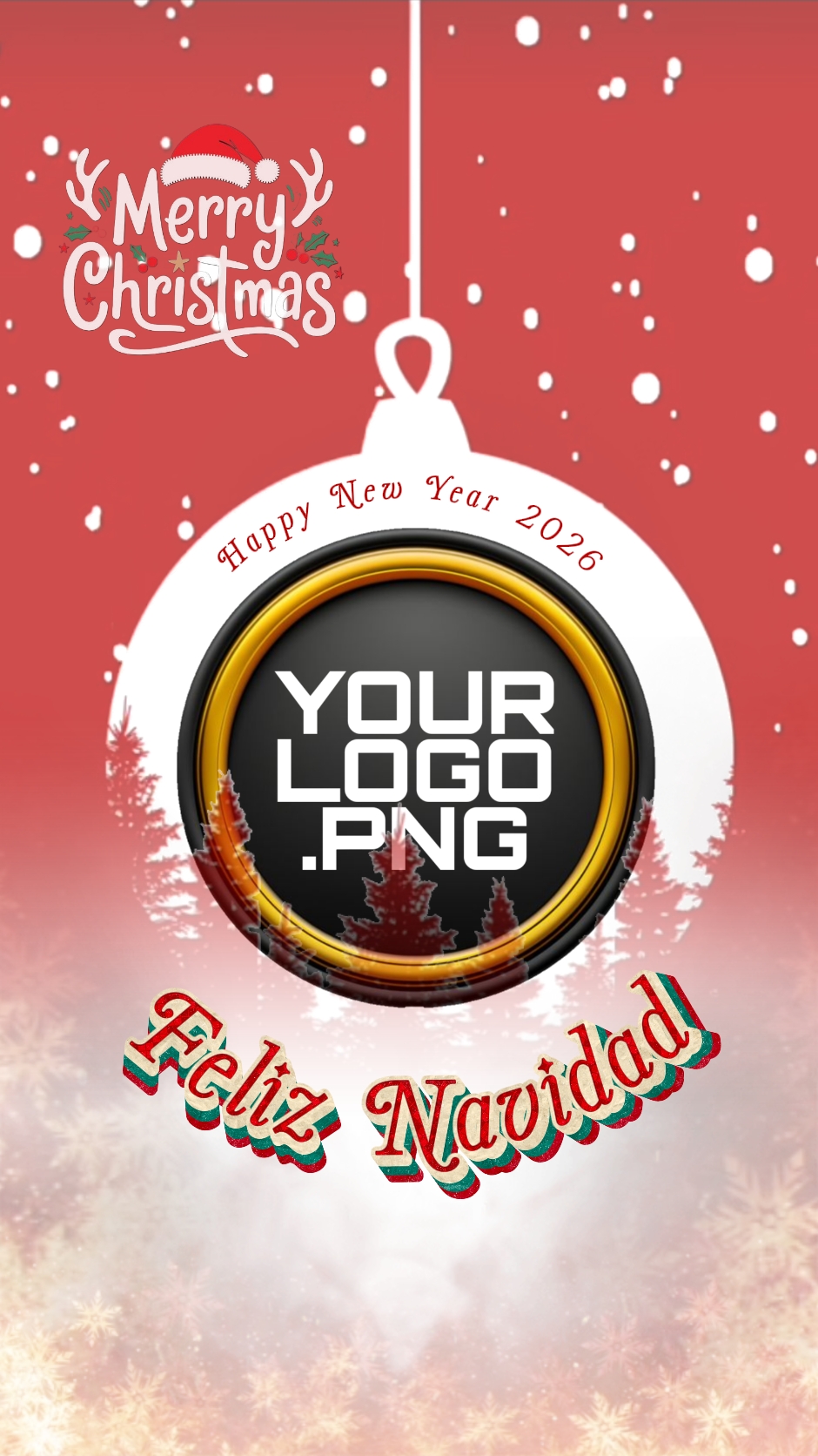 LOGOTIPO DE SALUDO DE NAVIDAD
