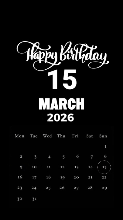 HBD 15 DE MARZO DE 2026