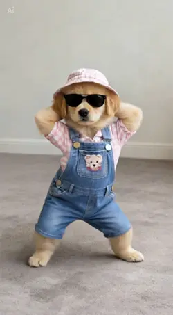 Pet dance funny AI