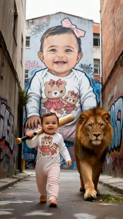 Lion graffiti 