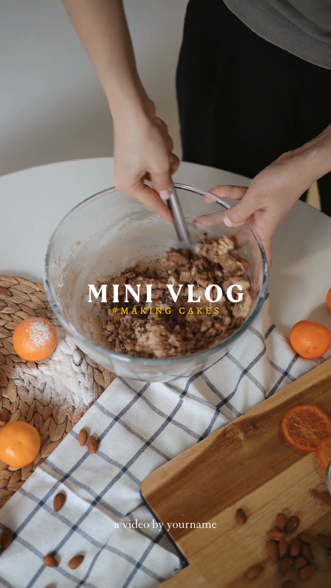 minivlog membuat kue