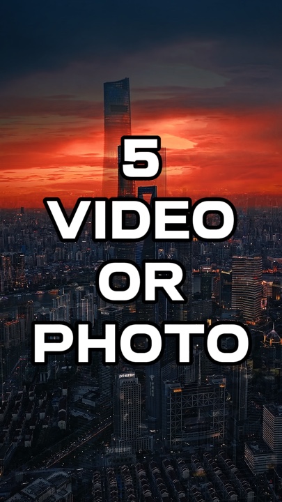 5 vídeo ou foto