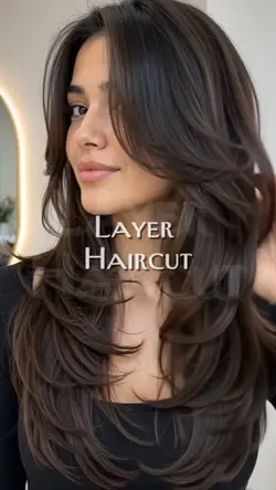 Layer hair cut
