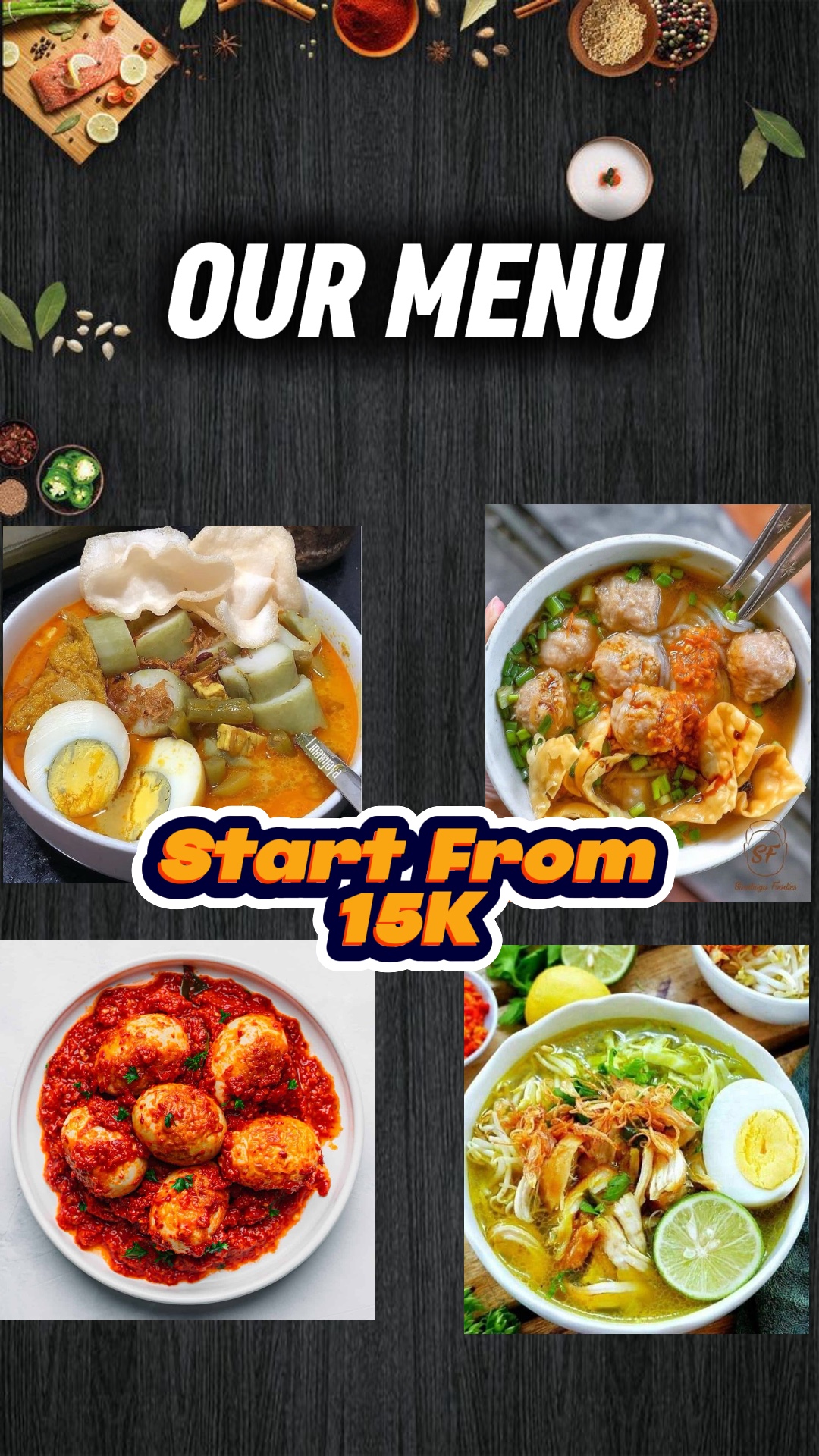Cardápio de Comida 