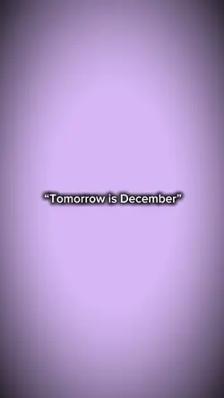 Tommorrow is