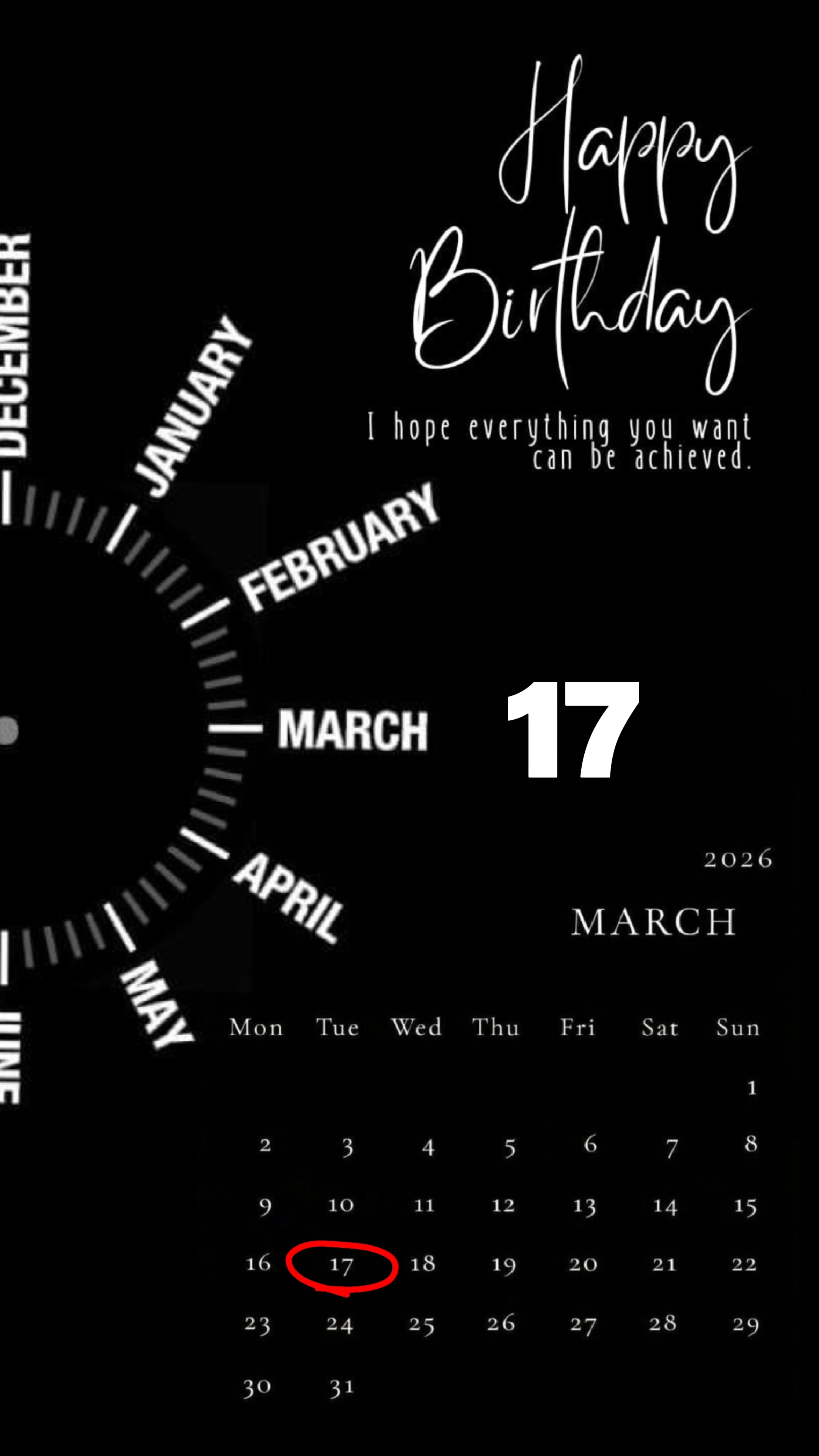 ULANG TAHUN 17 MARET 