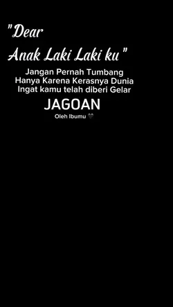 Anak laki lakiku
