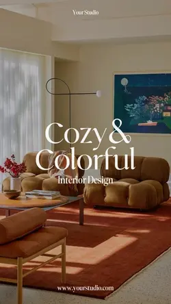 Cozy colorful design