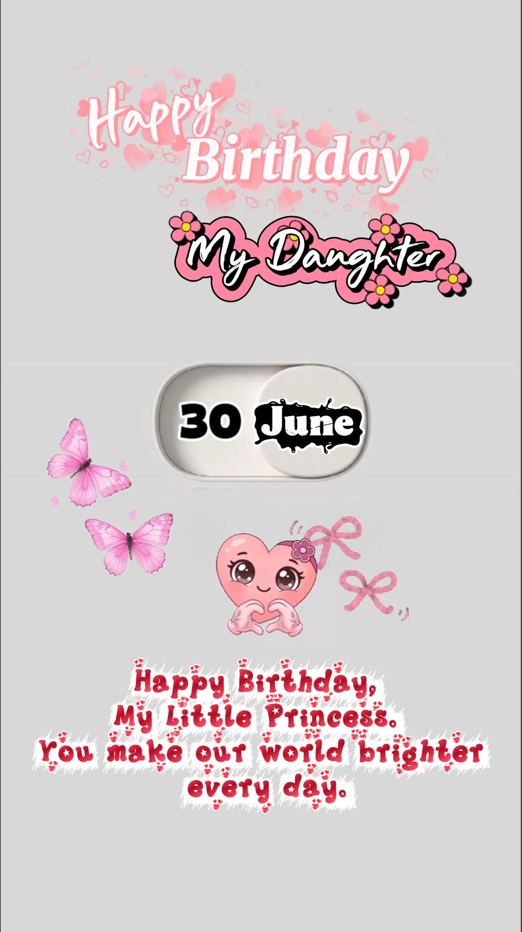 Aniversário minha filha