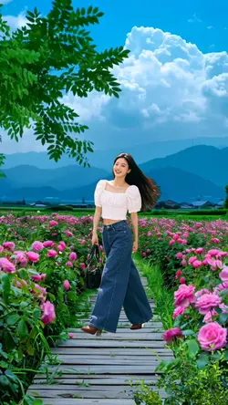 cánh đồng hoa hồng