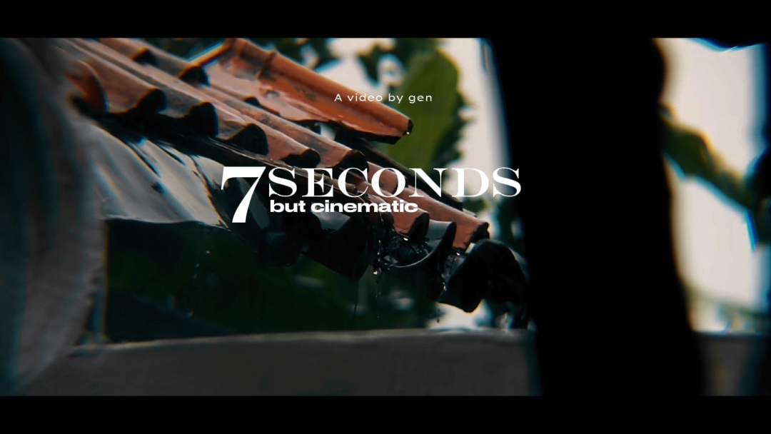 Cinematic aestetic 