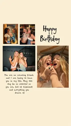 happy b'day collage 