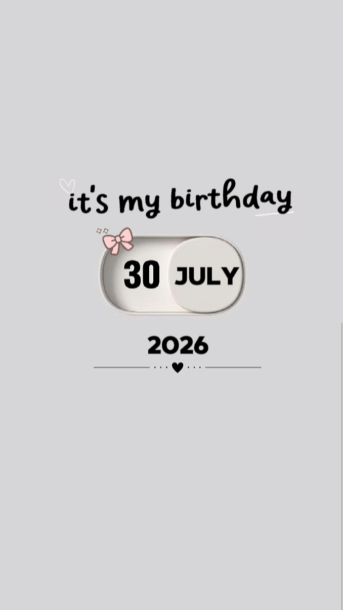 ulang tahunku 30 Juli 