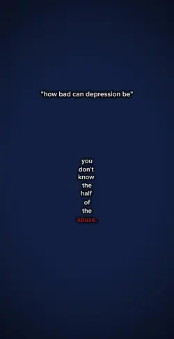 depression isnt joke