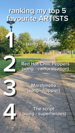 my top 5 artists