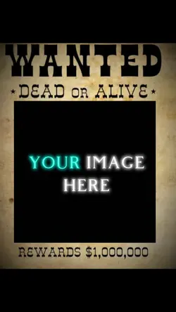 wanted template⚠️