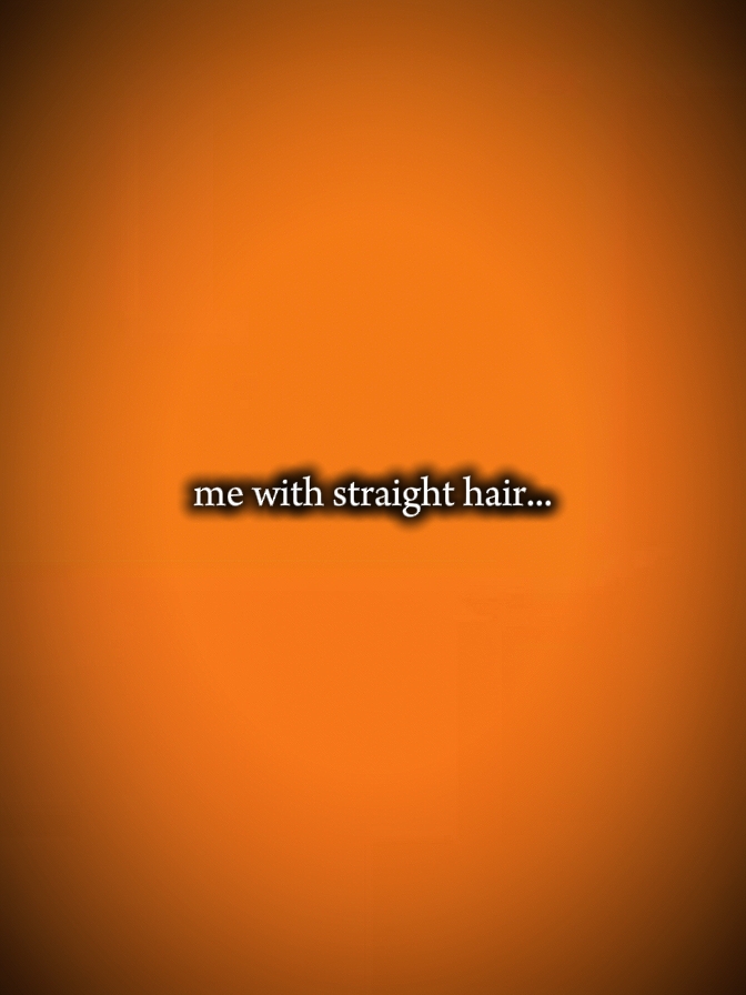 Ich mit glattem Haar