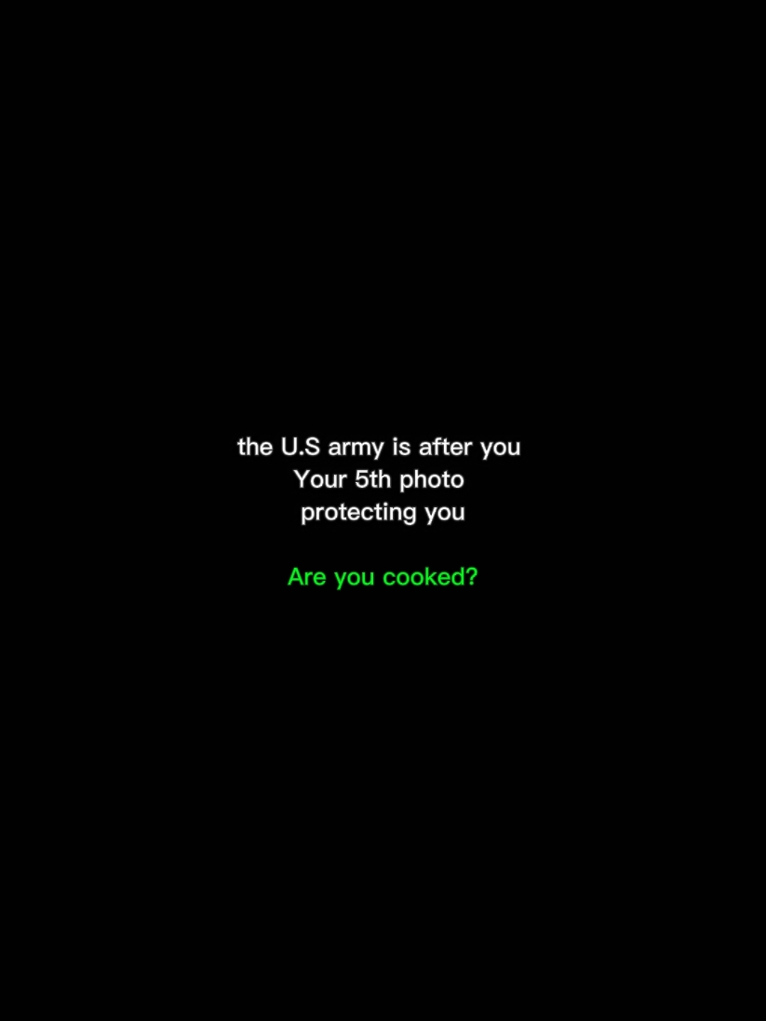 are u cooked?