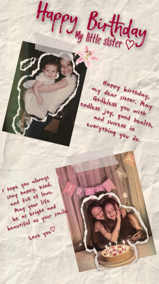 HBD Minha Irmãzinha