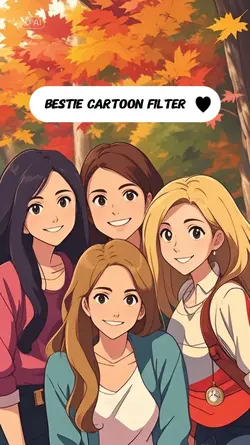 bestie cartoon trend