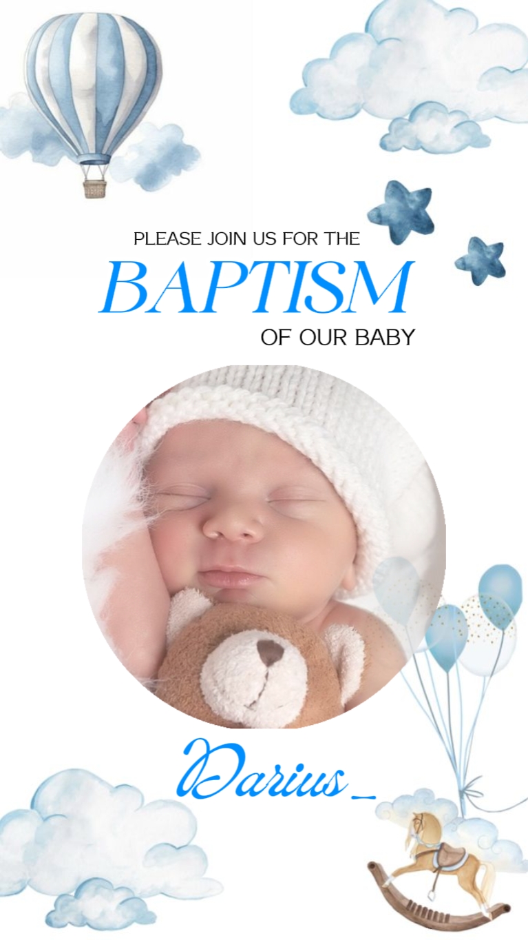 bayi laki laki christening