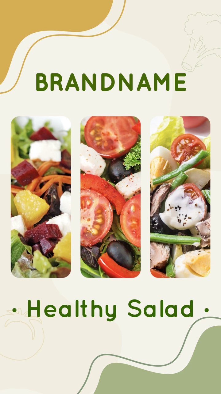 Healthy Food Salad TikTok Style Ad