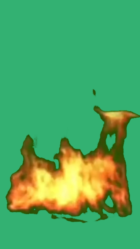 Pantalla verde llama 