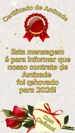 CERTIFICADO AMIZADE 