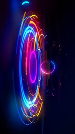 efeito neon LED 