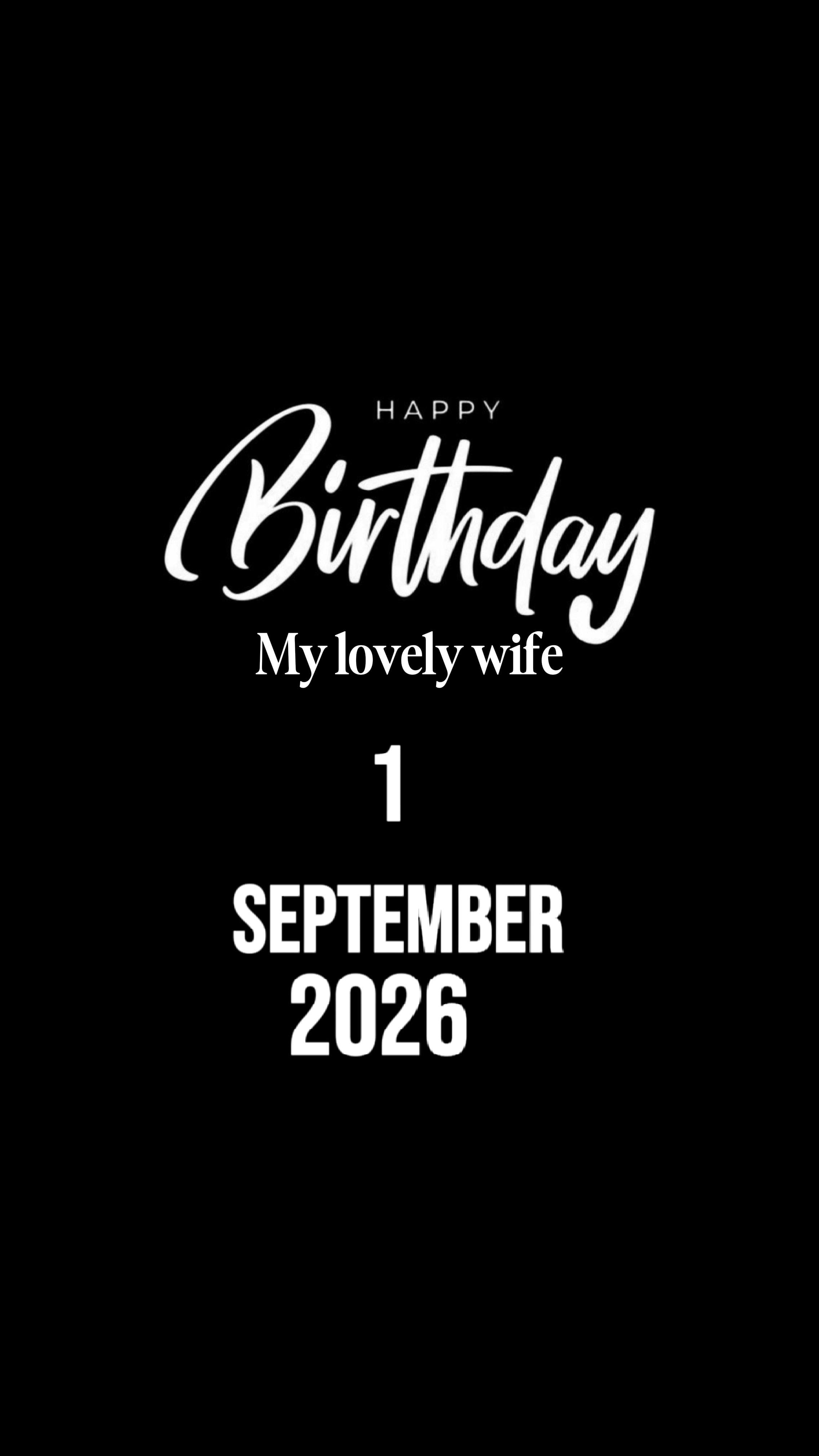 HBD ESPOSA 1 DE SEPTIEMBRE