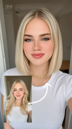 long bob hair effect