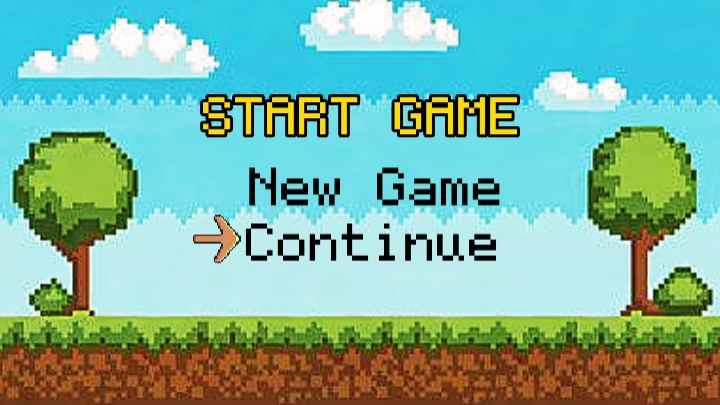 Intro du jeu rétro ³