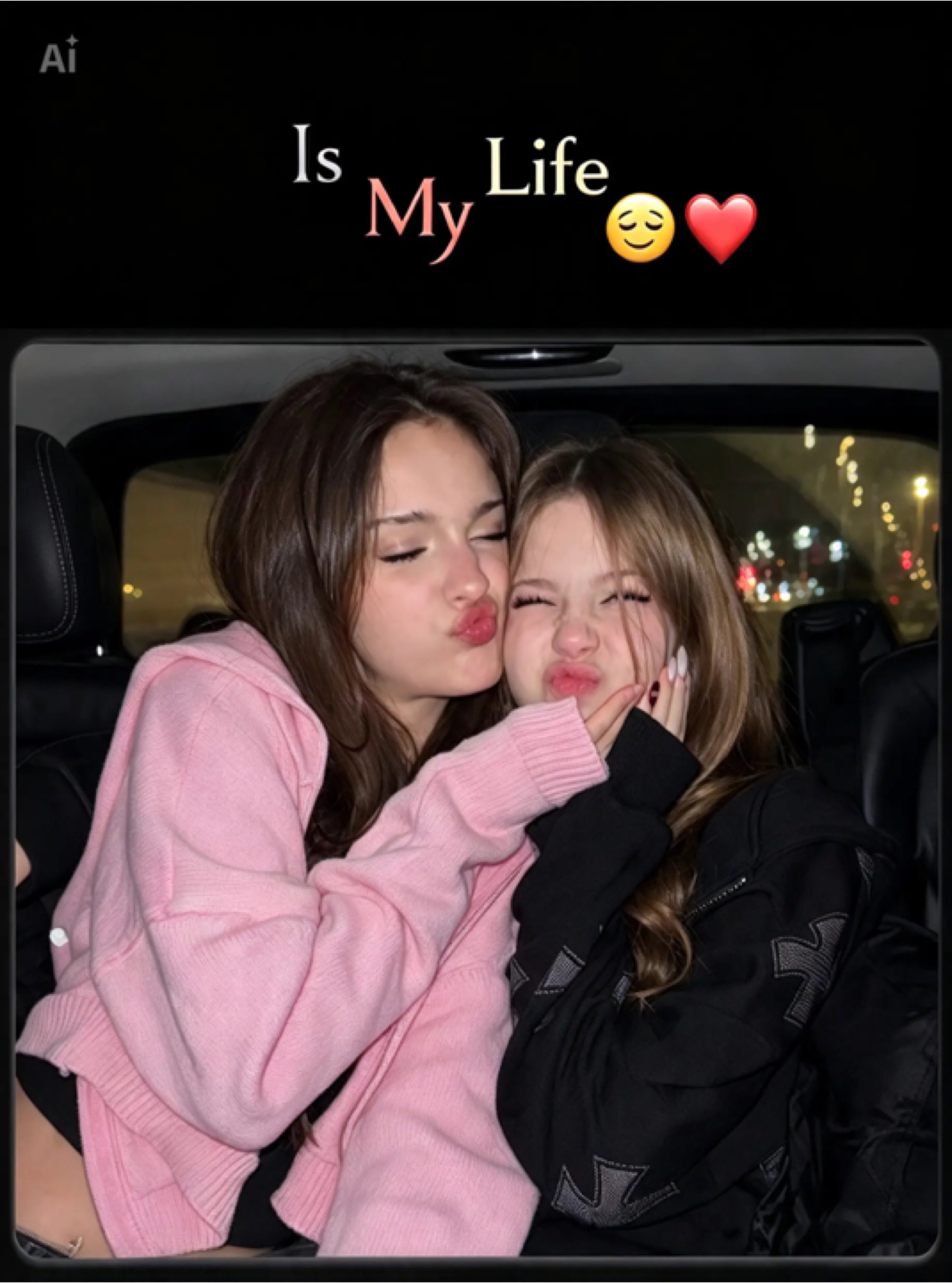 Sister love ❤️ 