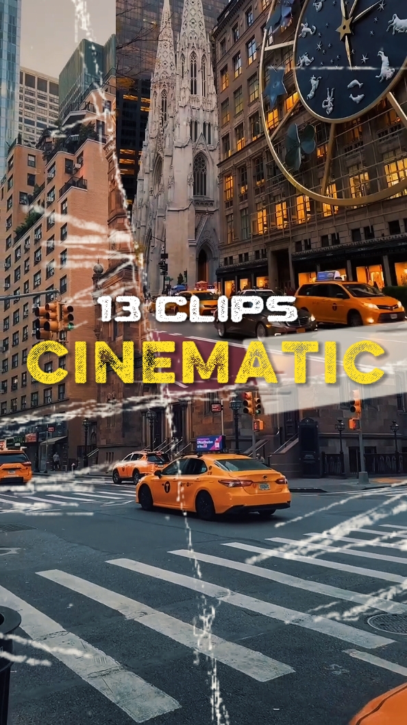 13 clips cinematic 