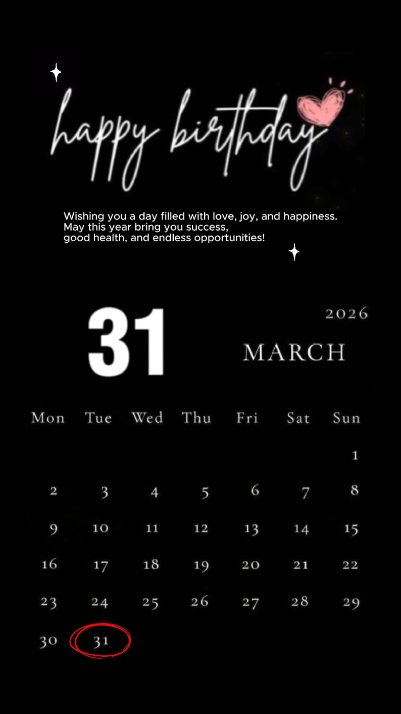 Doğum Günü 31 Mart