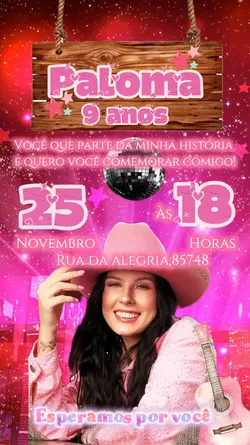 Convite Foto animaçã