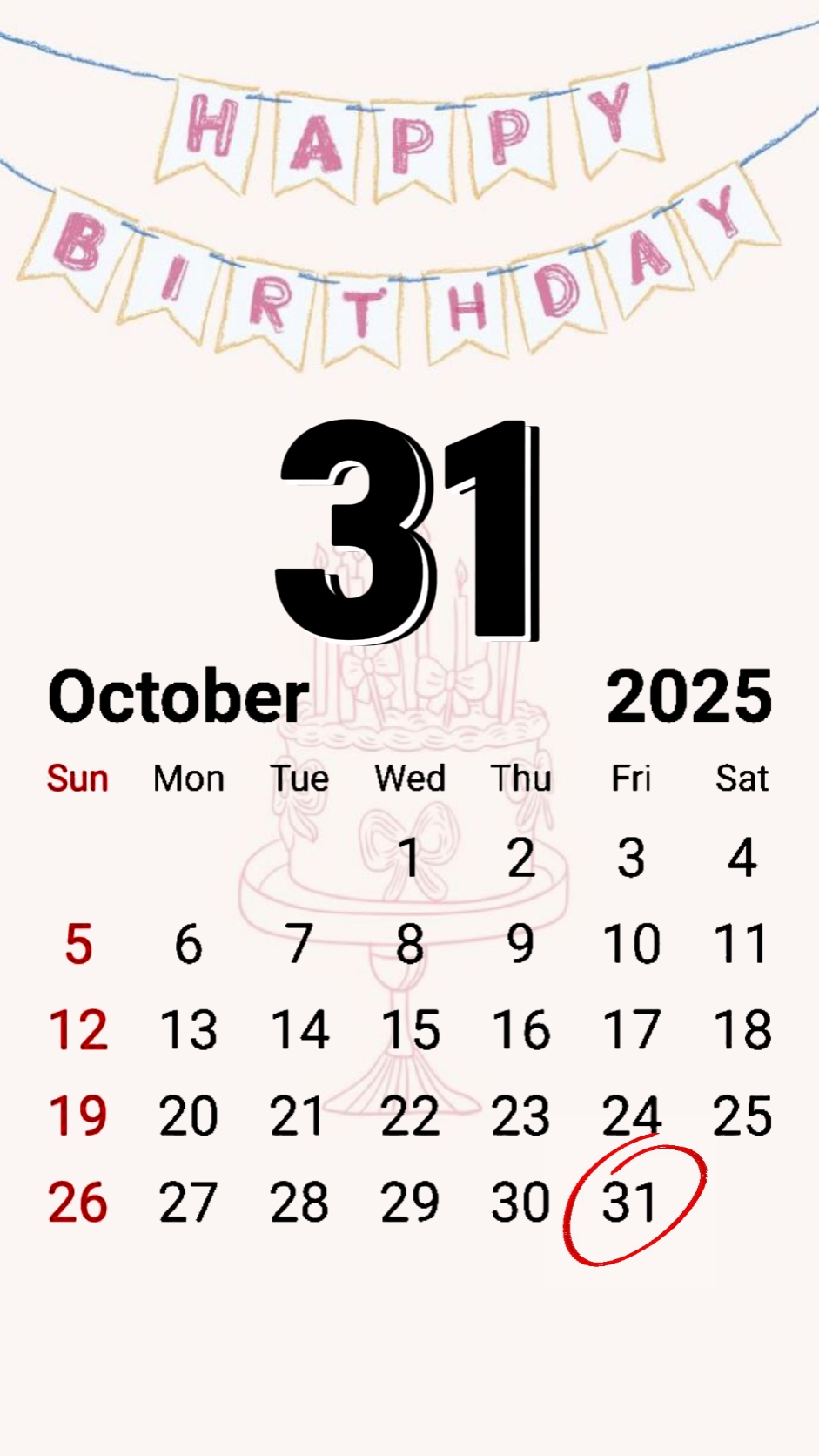 hbd 31 october 2025