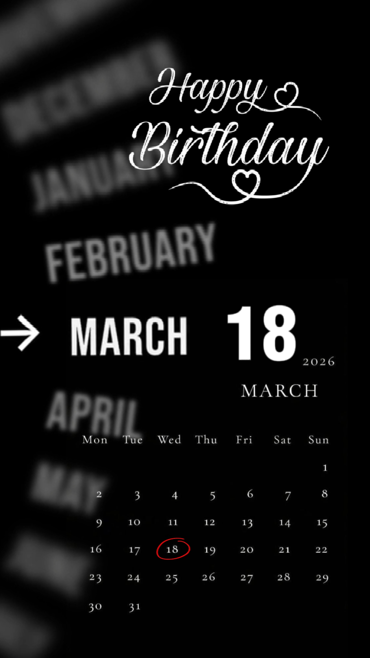 HBD 18 MARET 