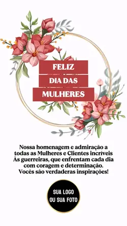 Feliz dia da mulher 
